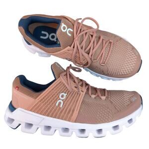 ON Running Cloudswift 2.0 Blush Denim Pink Blue Athletic Sneaker Womens 7.5